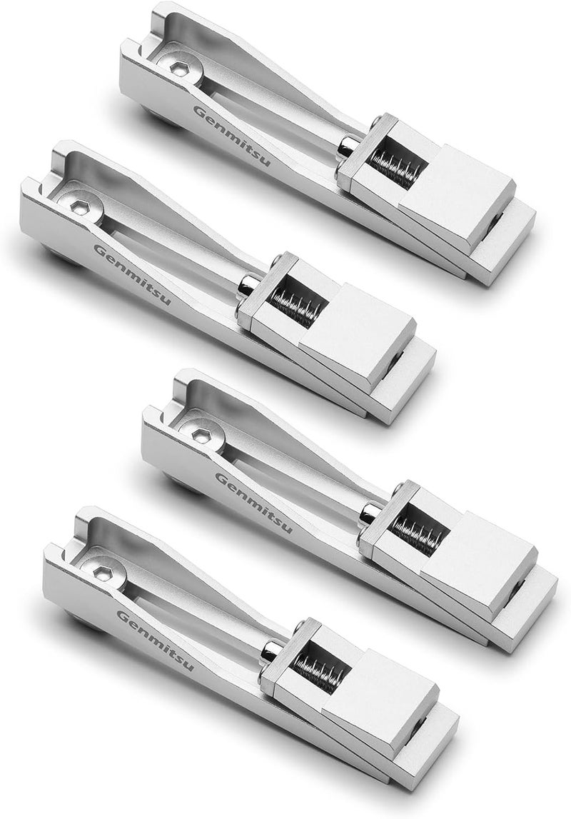 Genmitsu Upgrade CNC Router Vise Clamp for Large Woodworking & Metalworking Project, Low Profile Aluminum Toe Clamp, Size 4.2" x 0.9" x 0.6" (106mm x 22mm x 15mm), 4PCS - Image 1